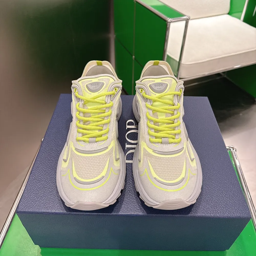 Dior Unisex B30 Countdown Tech Sneaker White Semi-Transparent N3O Nylon 3SN342ABF