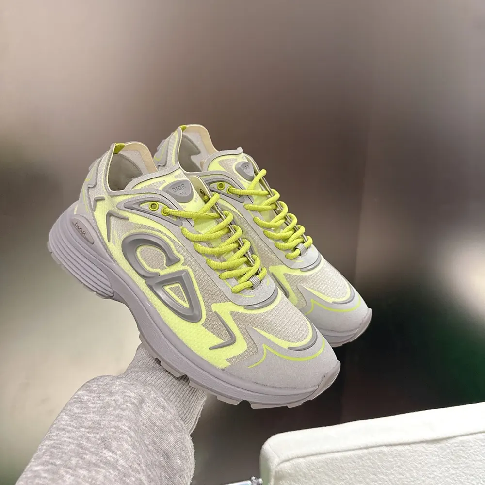 Dior Unisex B30 Countdown Tech Sneaker White Semi-Transparent N3O Nylon 3SN342ABF