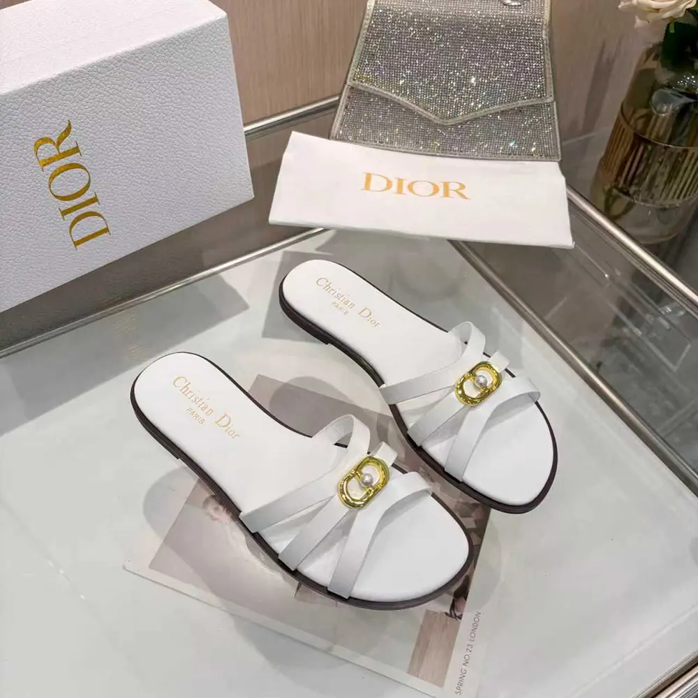 Dior Women 30M Slide White Calfskin KCO520CFY