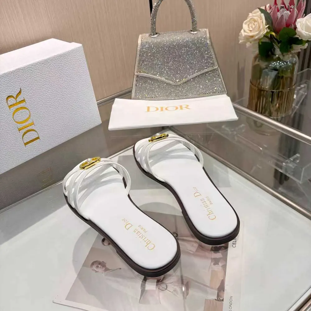 Dior Women 30M Slide White Calfskin KCO520CFY