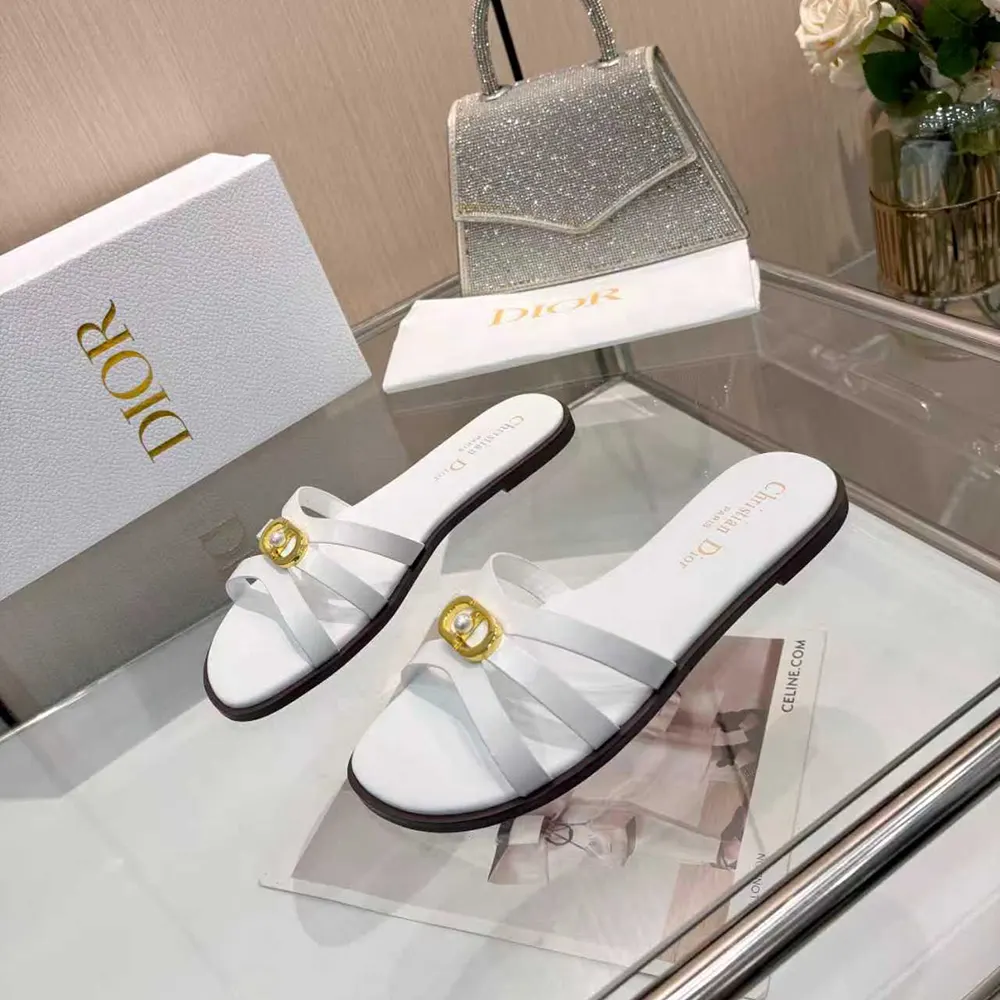 Dior Women 30M Slide White Calfskin KCO520CFY