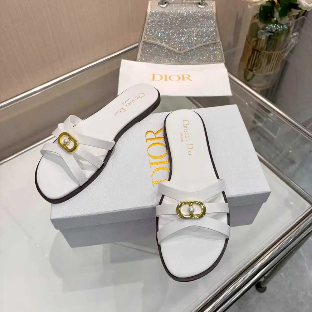 Dior Women 30M Slide White Calfskin KCO520CFY