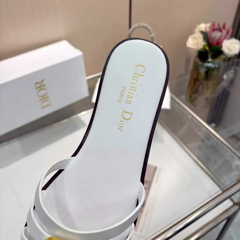 Dior Women 30M Slide White Calfskin KCO520CFY