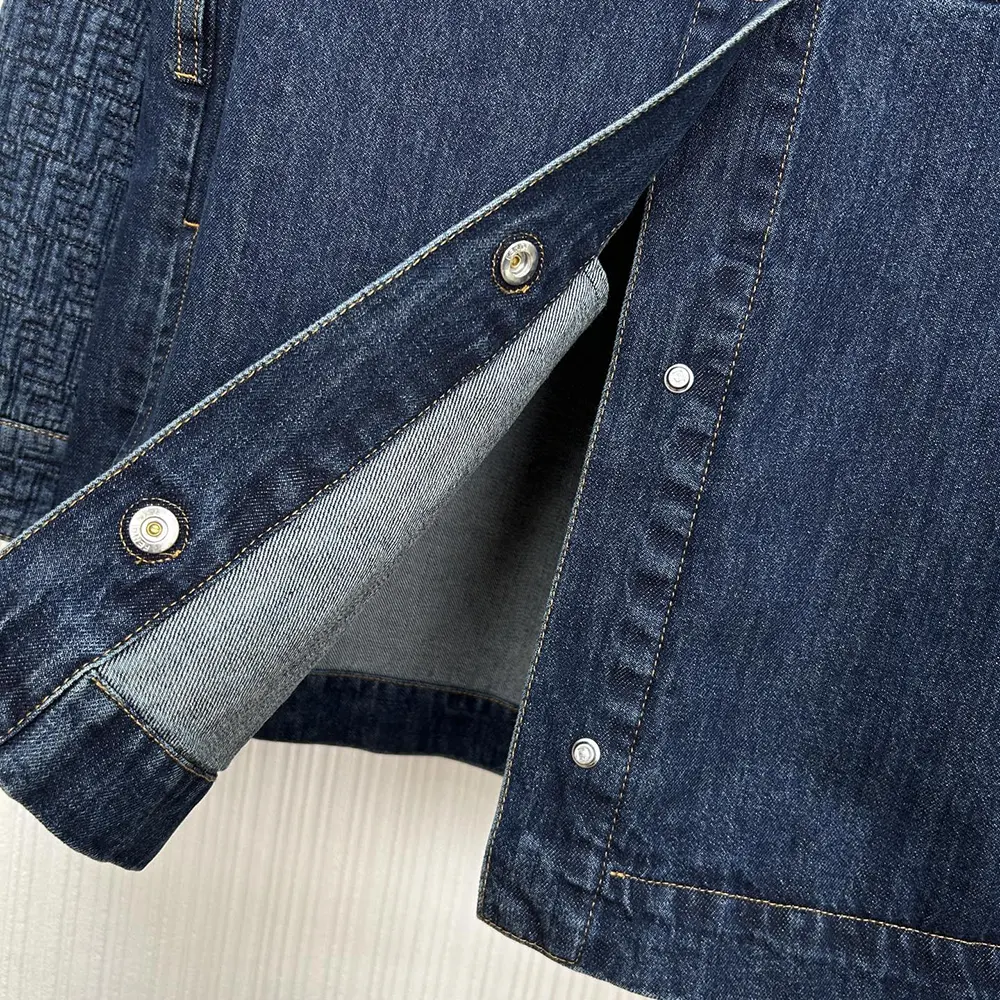 Fendi Women Dark Blue Denim Go-To Jacket FLF677AW82F1UKI