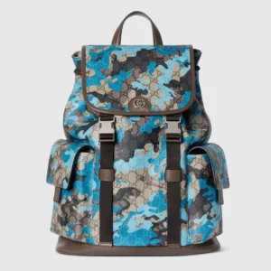Gucci Unisex GG Large Backpack-Blue ‎839110FAFHG9762
