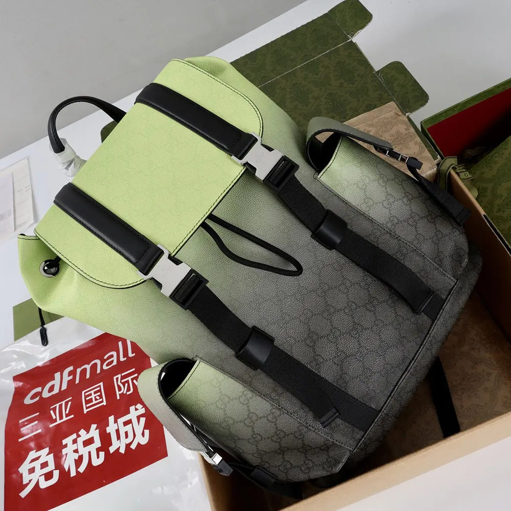 Gucci Unisex Gucci Chroma Large Backpack-Green 792080FAERS
