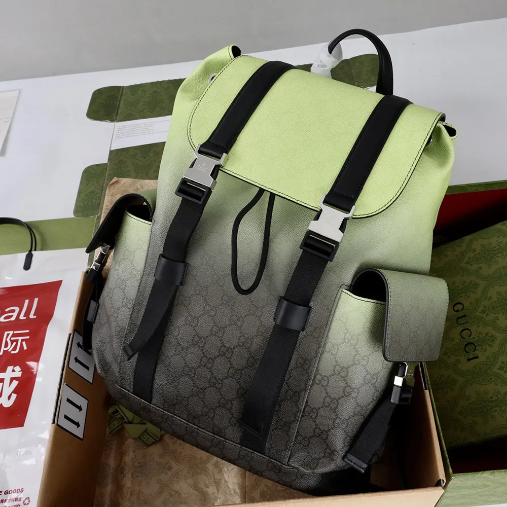 Gucci Unisex Gucci Chroma Large Backpack-Green 792080FAERS