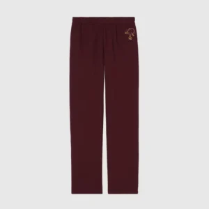 Gucci Women Cotton Jersey Leisure Pants With Embroidery 814179