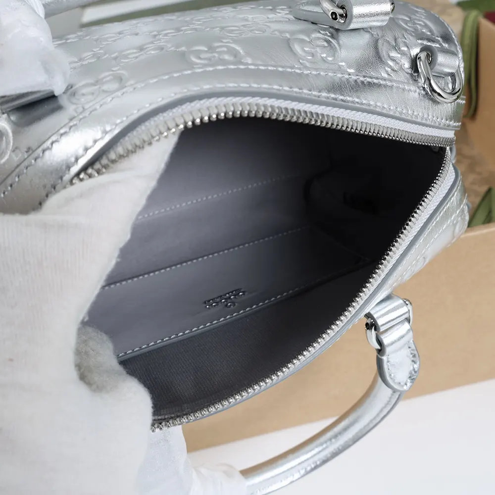 Gucci Women GG Emblem Small Boston Bag 848889FAFEW