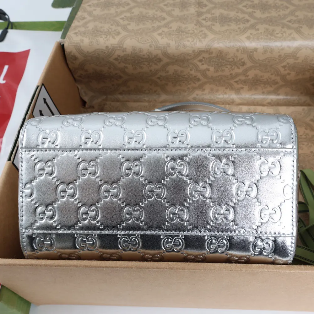 Gucci Women GG Emblem Small Boston Bag 848889FAFEW