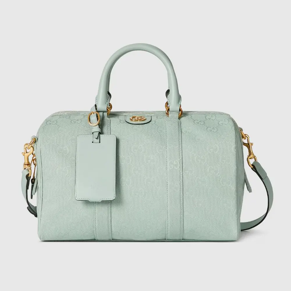 Gucci Women Ophidia Medium Boston Bag-Light Blue ‎857595AAF09