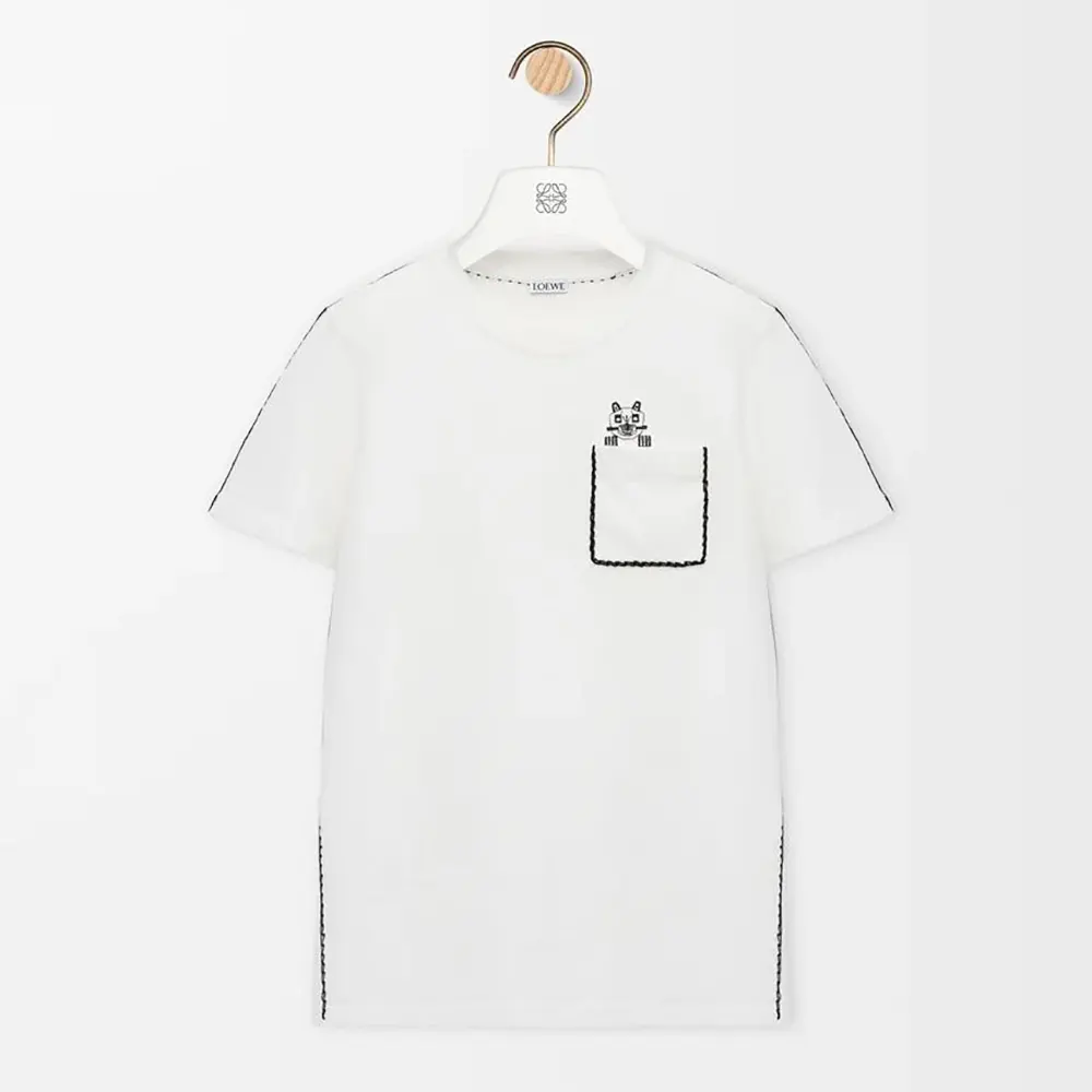 Loewe Women Regular Fit T-Shirt in Cotton-White S359AJ2X03