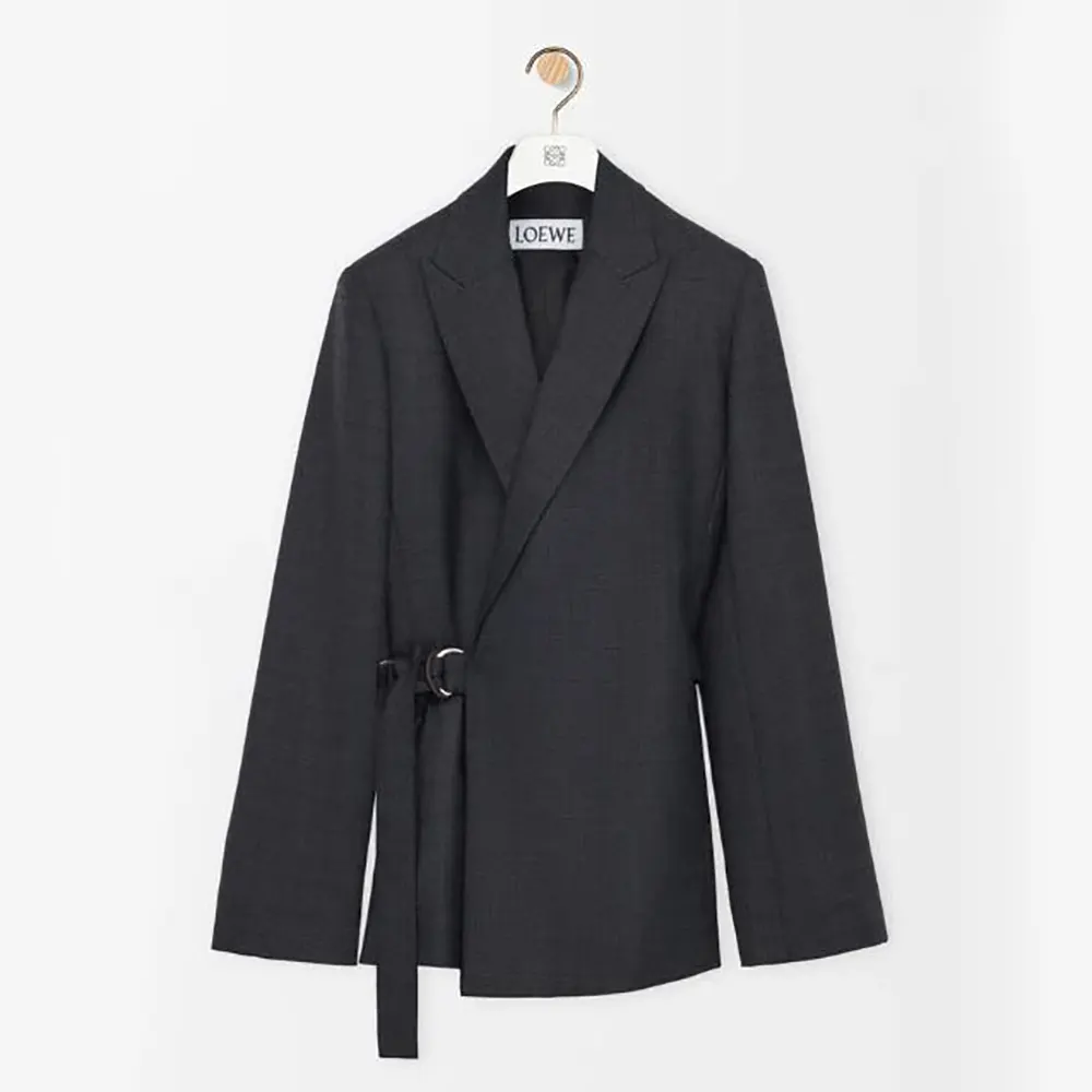 Loewe Women Draped Jacket in Wool S359Y03XAB