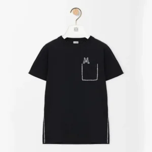 Loewe Women Regular Fit T-Shirt in Cotton-Black S359AJ2X03