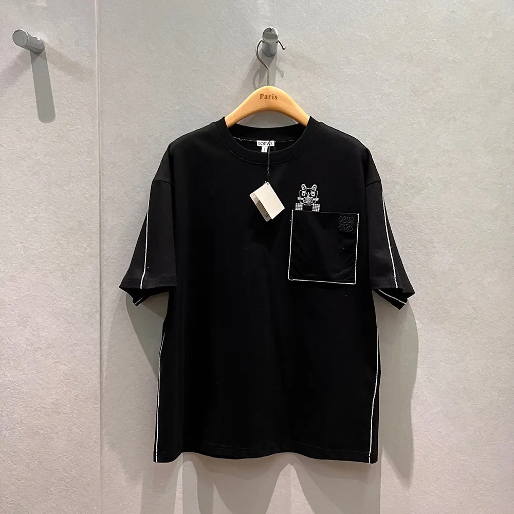 Loewe Women Regular Fit T-Shirt in Cotton-Black S359AJ2X03