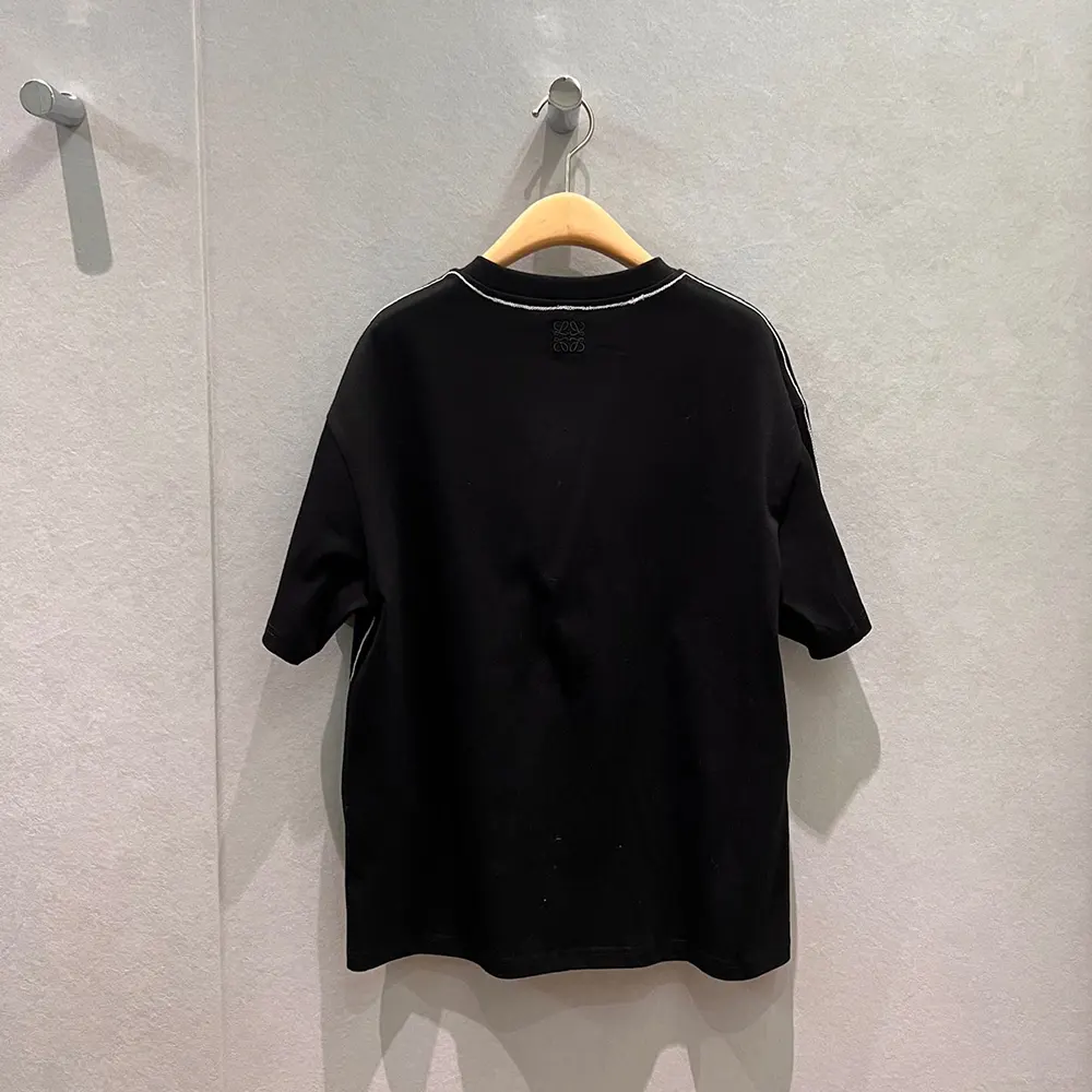 Loewe Women Regular Fit T-Shirt in Cotton-Black S359AJ2X03