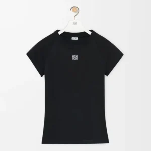 Loewe Women Small Fit T-Shirt in Cotton Blend-Black S359Y22XA7