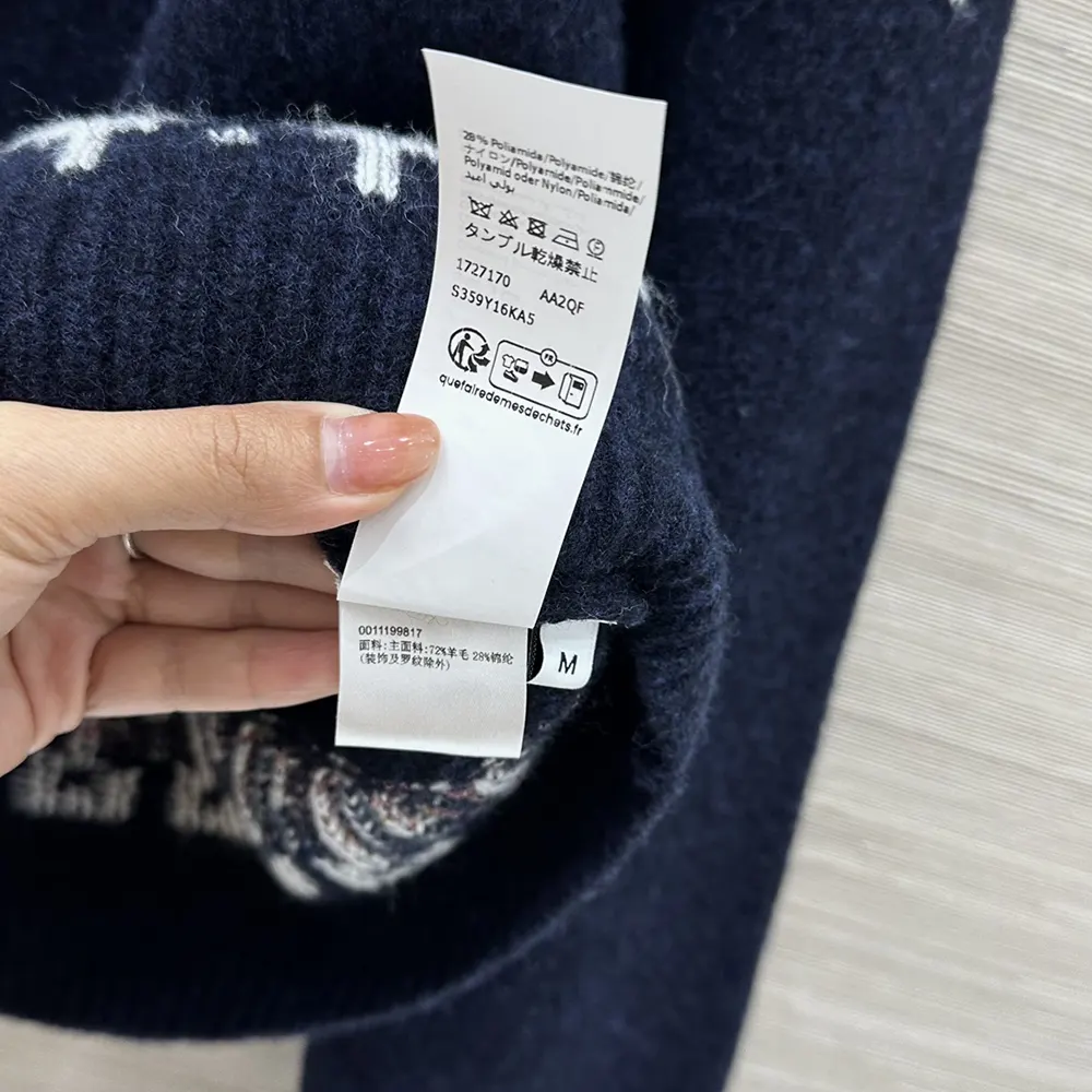 Loewe Women Sweater in Wool Blend-Navy S359Y14KIB