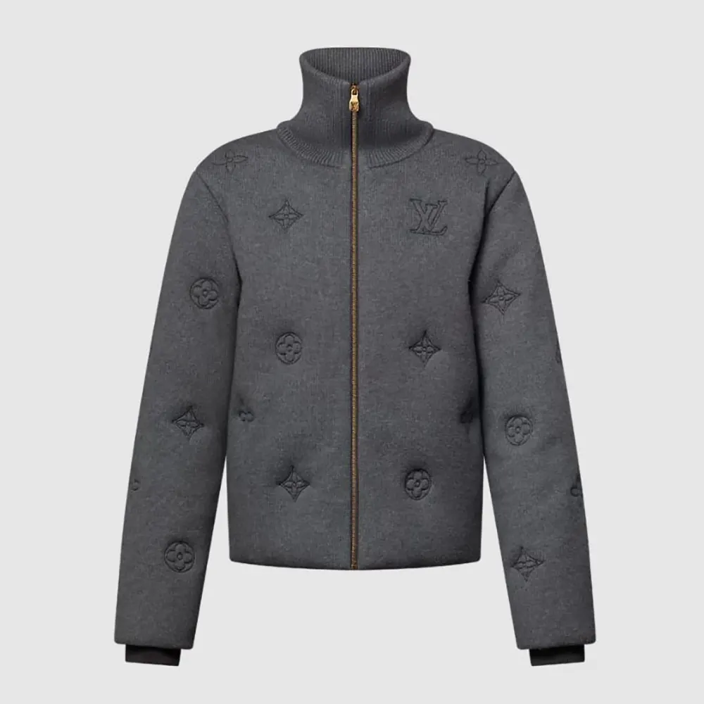 Louis Vuitton Women Elegant Monogram Knitted Down Blouson 1AJBWP