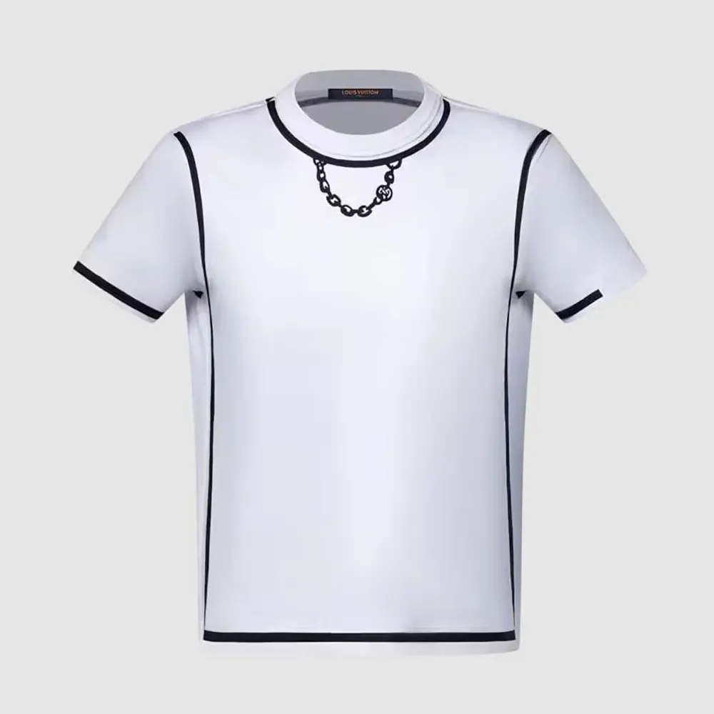 Louis Vuitton Men Outline Print T-Shirt 1AJHHY