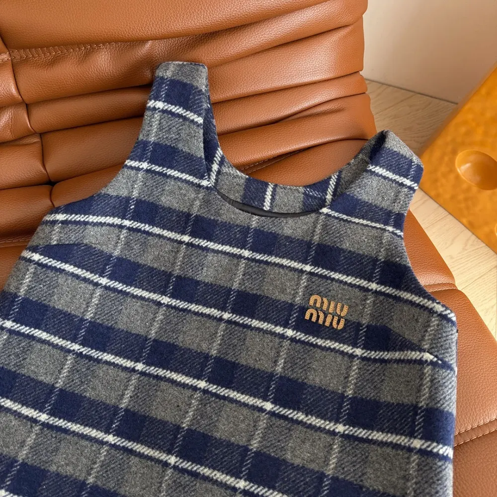 Miu Miu Women Checked Mini-Dress MF61551806F0GBN