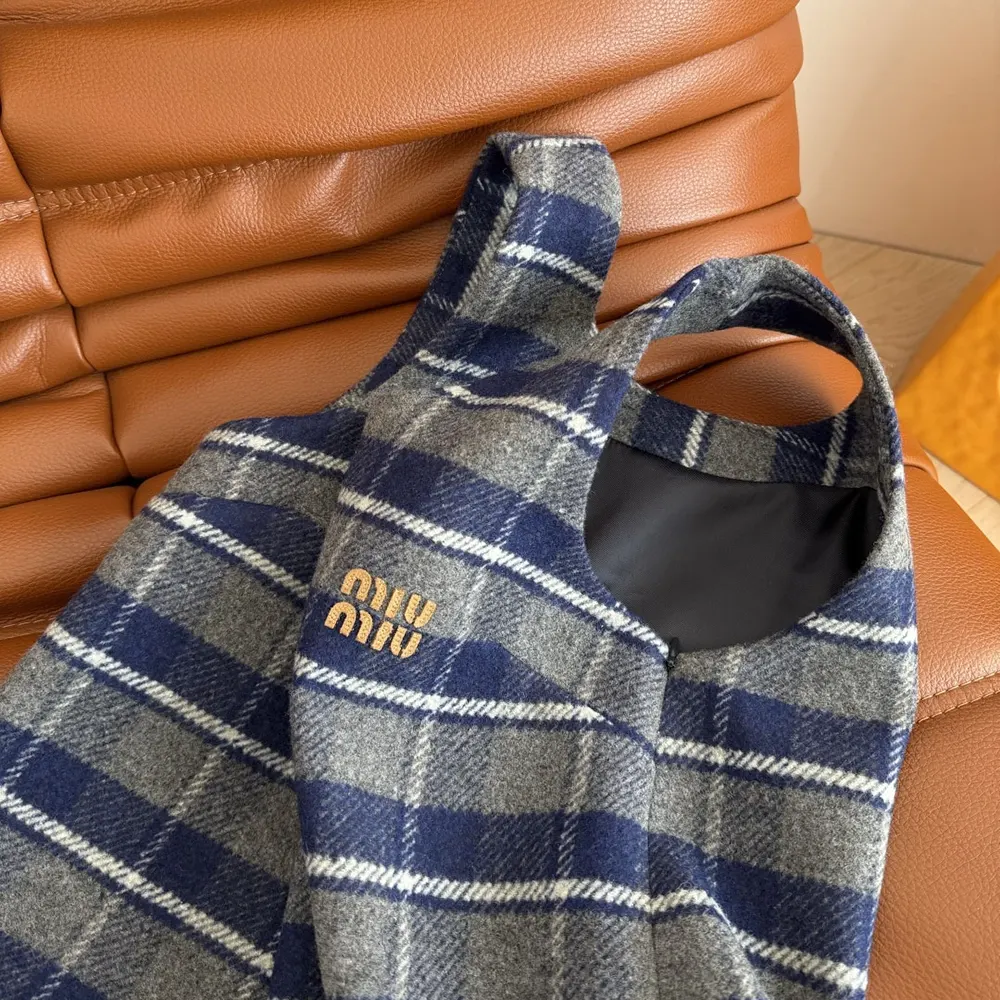 Miu Miu Women Checked Mini-Dress MF61551806F0GBN