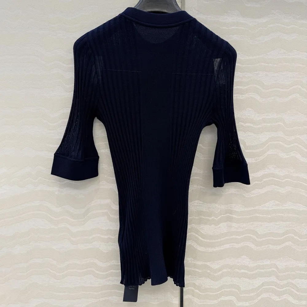 Miu Miu Women Ribbed Knit Wool Sweater MML02L18TW