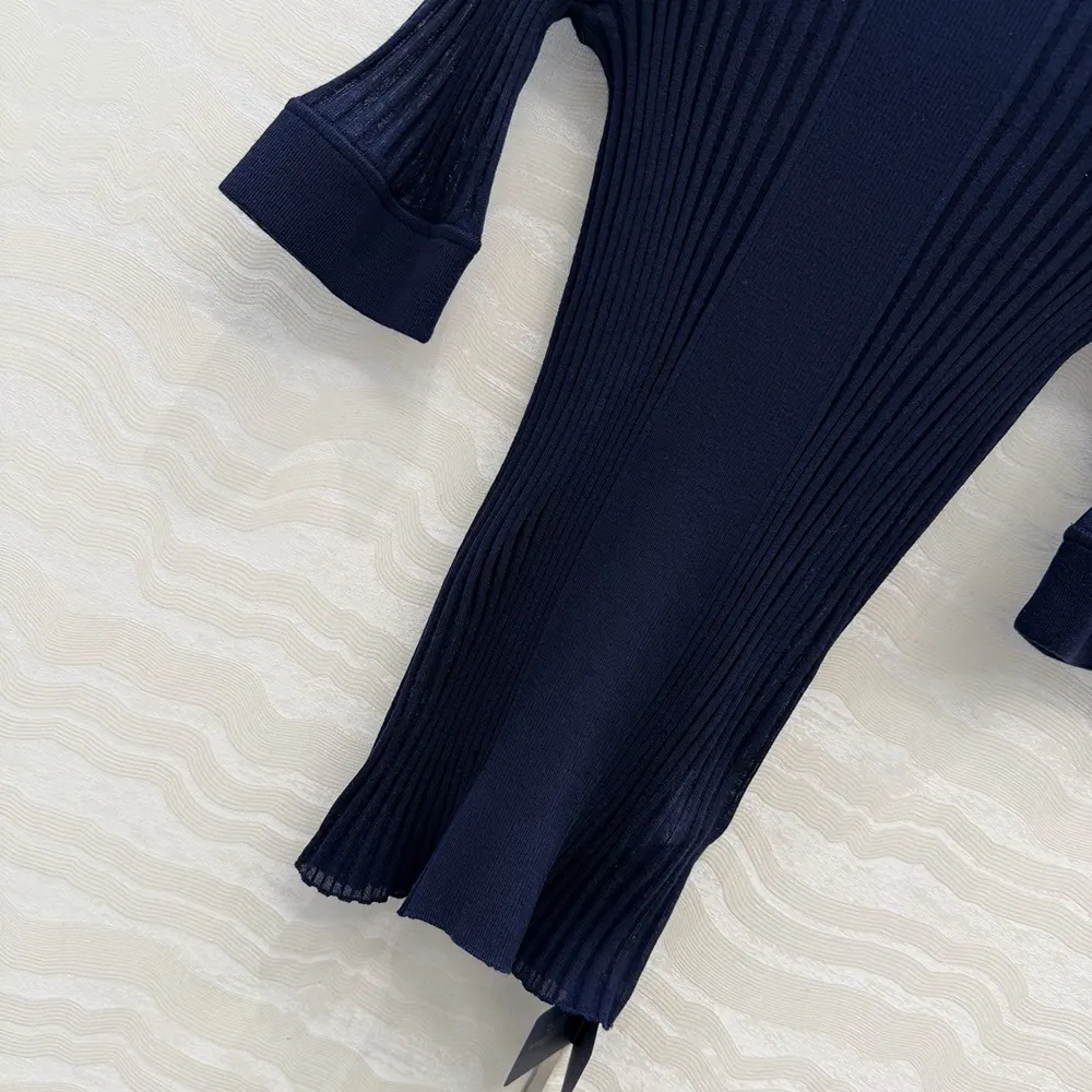 Miu Miu Women Ribbed Knit Wool Sweater MML02L18TW - Image 9