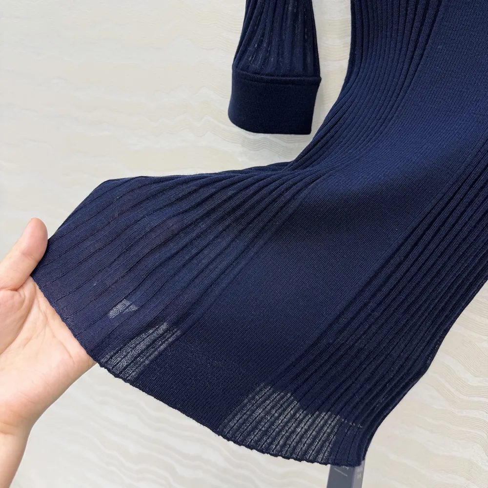 Miu Miu Women Ribbed Knit Wool Sweater MML02L18TW