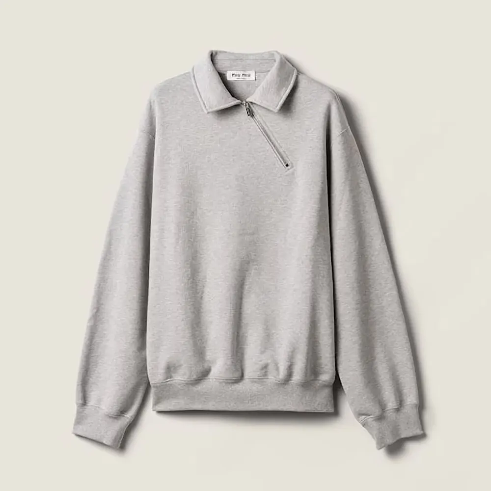 Miu Miu Women Zippered Cotton Fleece Jacket MJLA0418S8