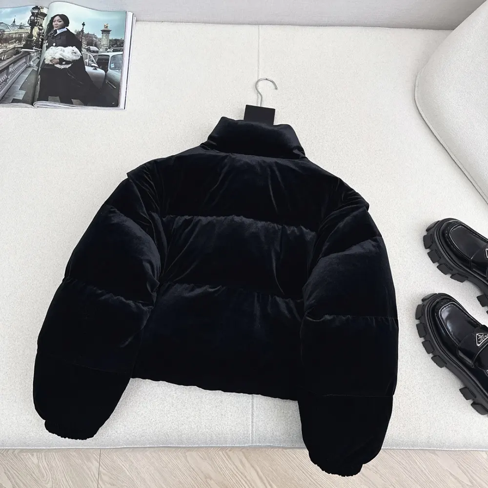 Prada Men Velvet Down Jacket-Black 29180518H4