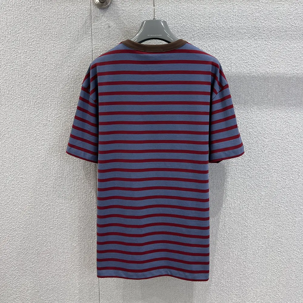 Prada Women Oversized Striped Jersey T-Shirt 3575B18V8F04Y5