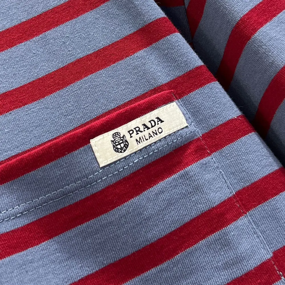 Prada Women Oversized Striped Jersey T-Shirt 3575B18V8F04Y5