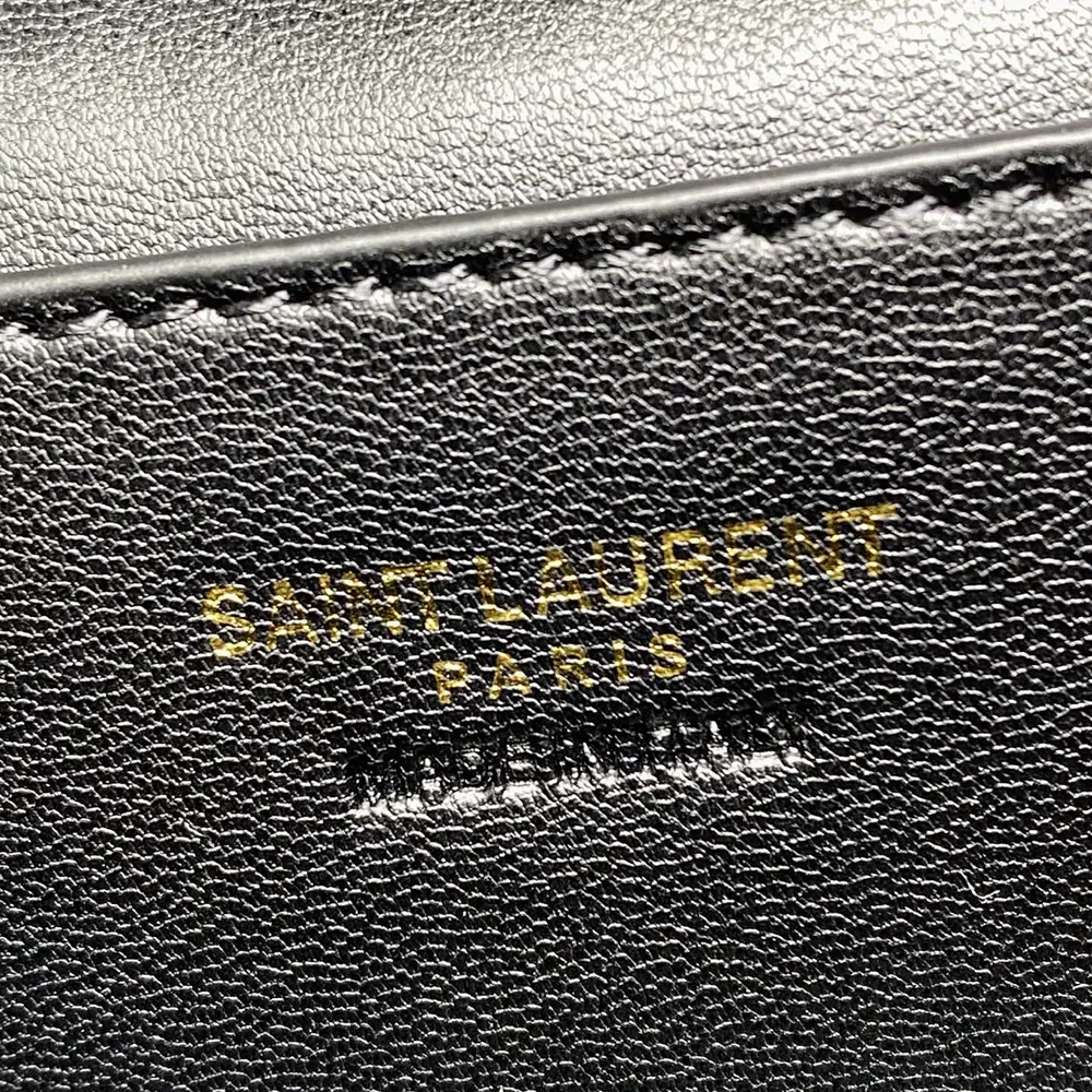 Saint Laurent YSL Women Gaby Vanity Bag in Lambskin-Brown