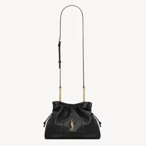 Saint Laurent YSL Women Jamie Shoulder Pouch in Lambskin-Black