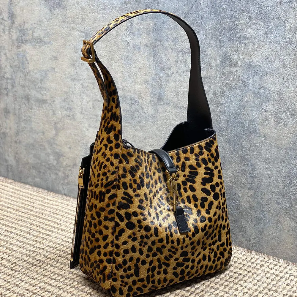 Saint Laurent YSL Women Le 5 À 7 Supple Small in Pony Hair Leather