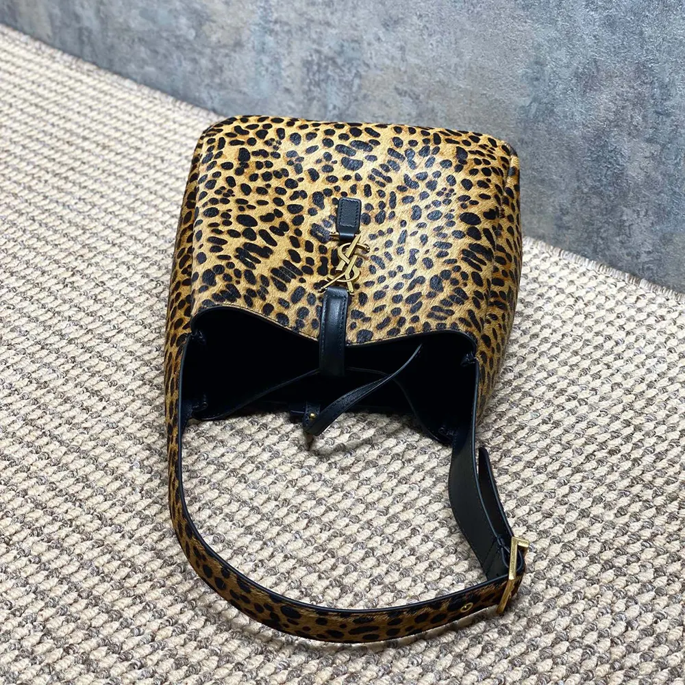 Saint Laurent YSL Women Le 5 À 7 Supple Small in Pony Hair Leather