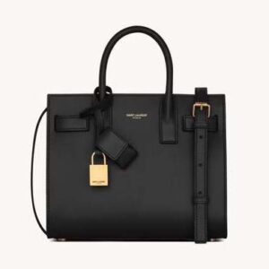 Saint Laurent YSL Women Sac De Jour in Smooth Leather-Black