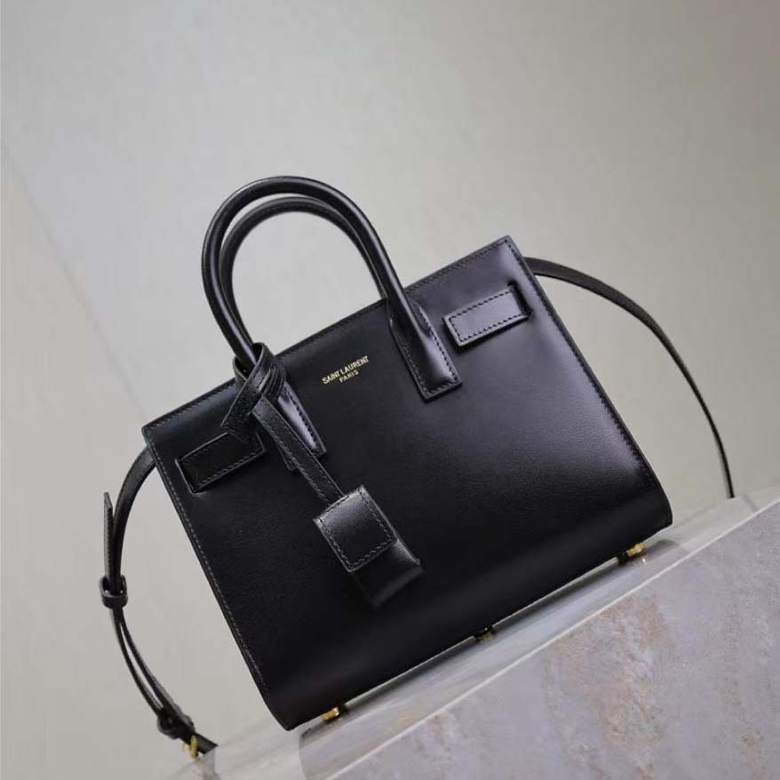 Saint Laurent YSL Women Sac De Jour in Smooth Leather-Black