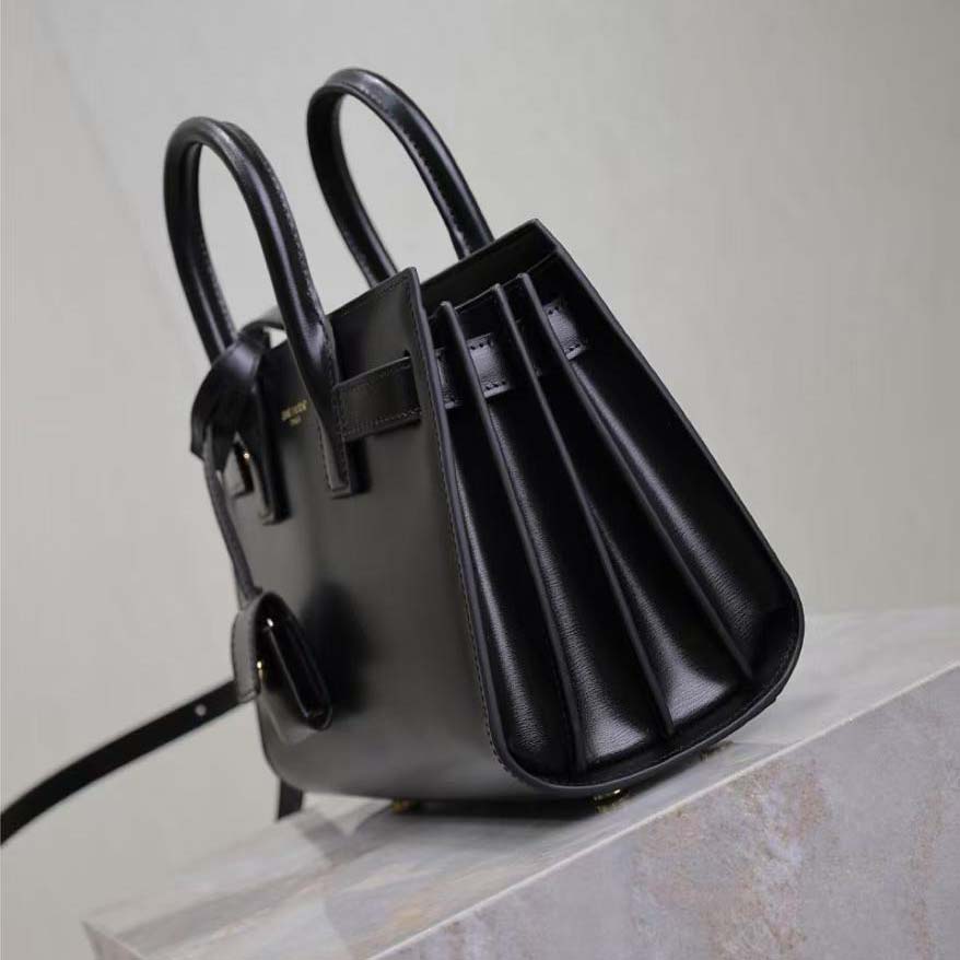 Saint Laurent YSL Women Sac De Jour in Smooth Leather-Black