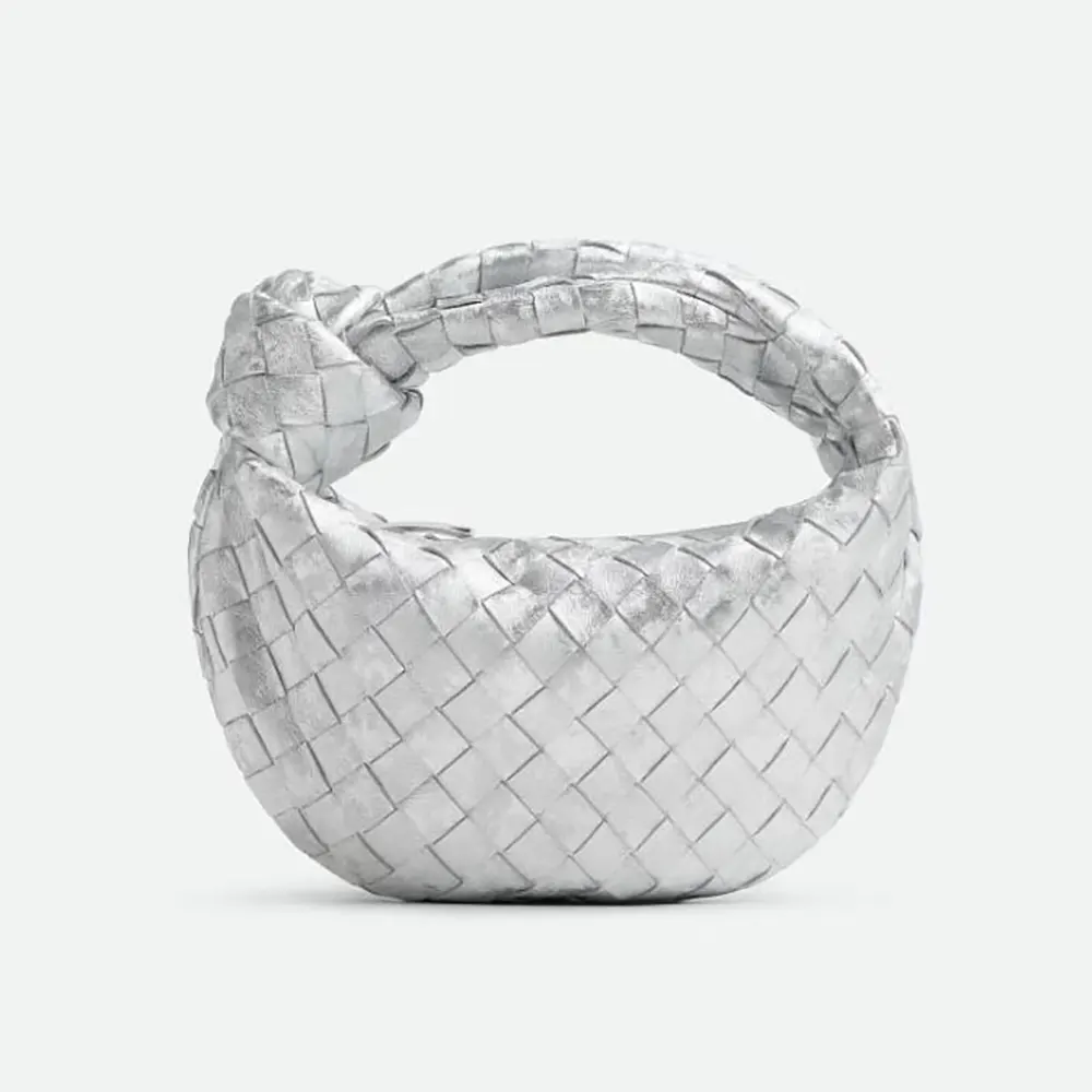 Bottega Veneta Women Mini Jodie-Silver 651876V5XF08101
