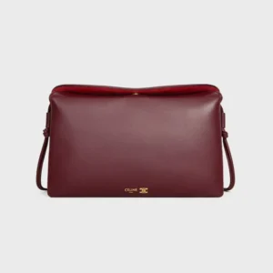 Celine Women Trio Flap In Smooth Lambskin-Maroon 10P862O86