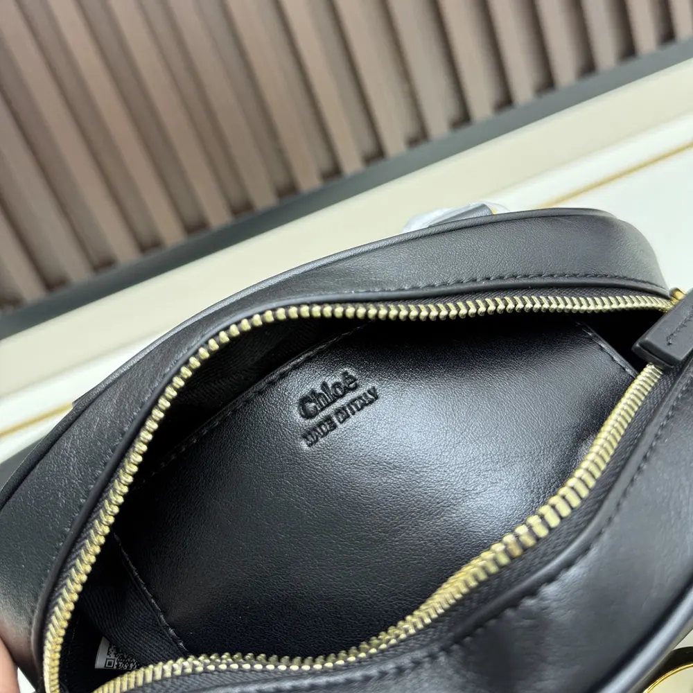 Chloe Women Small Chloé Bowling Bag In Soft Leather-Black