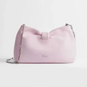 Dior Women Small Dior Bow Bag Rose Songe lambskin M0715PUQO