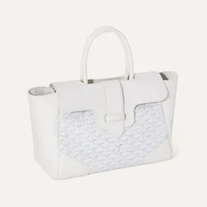 Goyard Women Saïgon Tote Bag-White SAIGOCMMLTY50CL50P