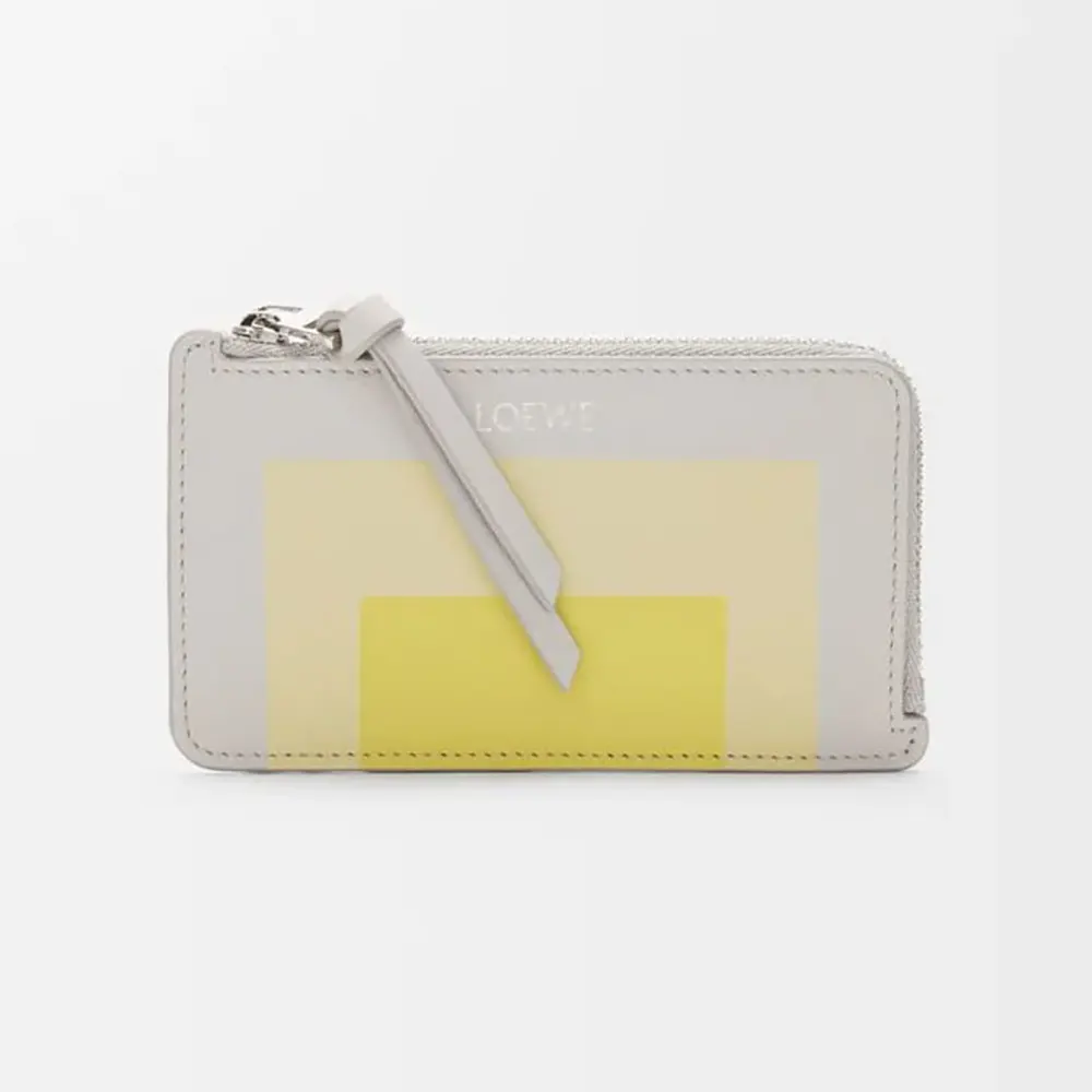 Loewe Unisex Coin Cardholder in Nappa Calfskin-White C643Z