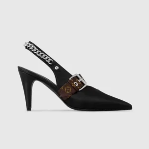 Louis Vuitton Women LV Vibe Slingback Pump-Black 1AHL47