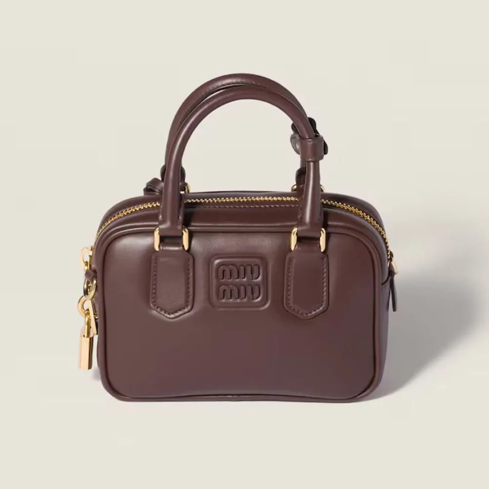 Miu Miu Women Arcadie Leather Bag-Bordeaux 5BB123ACR3