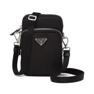 Prada Men Nylon Logo Smartphone Case-Black