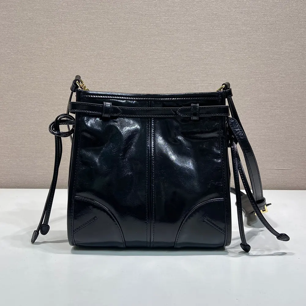 Prada Women Bonnie Leather Mini Shoulder Bag-Black 1BH229 3 Prada Women Bonnie Leather Mini Shoulder Bag-Black 1BH229